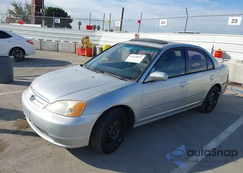 2003 Honda Civic Ex z USA, uszkodzony, nr VIN JHMES26783S000173